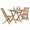 vidaXL 5 Piece Garden Dining Set Solid Teak Wood