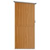 vidaXL Garden Shed Brown 118.5x97x209.5 cm Galvanised Steel