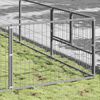 vidaXL Dog Kennel Silver 80 m&sup2; Steel