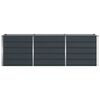 vidaXL Planter Anthracite 240 x 80 x 75 cm Steel