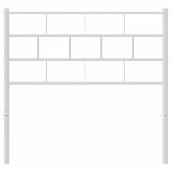 vidaXL Metal Replace Headboard White 90 cm