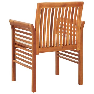 vidaXL Garden Dining Chairs with Cushions 8 pcs Solid Wood Acacia