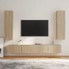 vidaXL 4 Piece TV Cabinet Set Sonoma Oak Engineered Wood