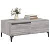 vidaXL Coffee Table Grey Sonoma 90x50x36.5 cm Engineered Wood