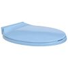 vidaXL Soft-Close Toilet Seat Blue Oval