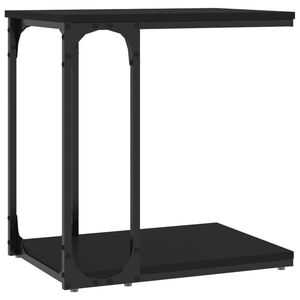 vidaXL Side Table Black 50x35x52 cm Engineered Wood