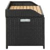 vidaXL Garden Storage Bench 120 cm Poly Rattan Grey