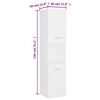vidaXL Bathroom Furniture Set White Engineered Wood