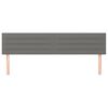 vidaXL Headboards Dark Grey 160x5x78/88 cm Fabric
