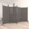 vidaXL 4-Panel Room Divider Anthracite 346x180 cm Fabric