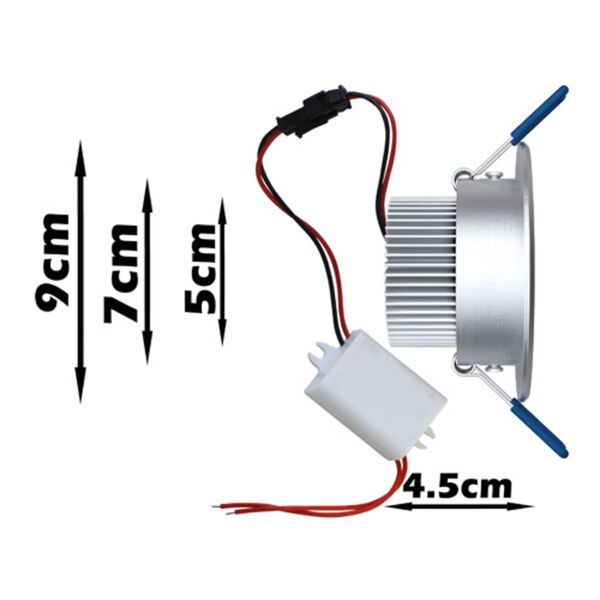 vidaXL Light Bulb with Spotlights Sliver