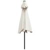 vidaXL Parasol Sand White 3m Steel Pole