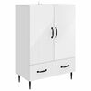 vidaXL Sideboard White 66 x 34.5 x 95 cm Engineered Wood