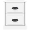 vidaXL Bedside Cabinets 2 pcs White 39x39x47.5 cm Engineered Wood