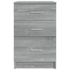 vidaXL Bed Cabinet Grey Sonoma 40x40x63 cm Engineered Wood
