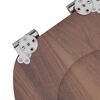 vidaXL Toilet Seats with Soft Close Lids 2 pcs MDF Brown