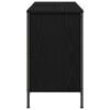 vidaXL Basin Cabinet with Drawers Black Oak 90x34.5x60 cm