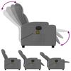 vidaXL Electric Massage Recliner Chair Dark Grey Fabric