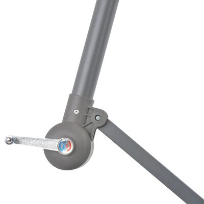 vidaXL Cantilever Umbrella with Aluminium Pole 300 cm Taupe