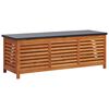 vidaXL Storage Box | Natural Eucalyptus | Solid Eucalyptus Wood | 150x50x55 cm