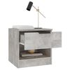 vidaXL Bedside Cabinets 2 pcs Concrete Grey Engineered Wood