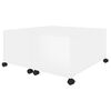 vidaXL Coffee Table High Gloss White 75x75x38 cm Engineered Wood
