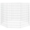 vidaXL Free Range Animal Enclosure 8-Panel 54x100 cm Galvanised Iron