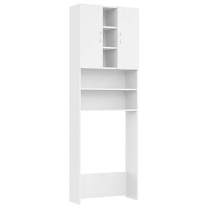 vidaXL Washing Machine Cabinet White 64x25,5x190 cm