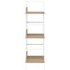 vidaXL 3-Layer Book Shelf Oak 60x27.6x90.5 cm Engineered Wood