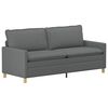 vidaXL Sofa Dark Grey 196 x 81 x 87.5 cm Fabric