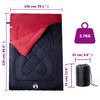 vidaXL Double Sleeping Bag with Pillows for Adults Camping 3-4 Seasons