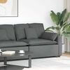 vidaXL Modular Sofa Armrest End Module with Cushions Dark Grey 100 cm