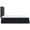 vidaXL Ottoman Bed with Mattresses & LEDs Black Double Velvet