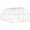 vidaXL Chicken Coop Silver 400 x 300 x 200 cm Galvanised Steel