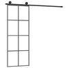 vidaXL Sliding Door with Hardware Set 76x205 cm ESG Glass&Aluminium