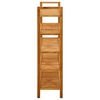 vidaXL Shoe Rack with 5 Shelves 100x27x100 cm Solid Oak Wood