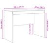 vidaXL Desk White 100 x 50 x 76 cm