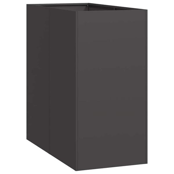 vidaXL Planter Black 40x80x80 cm Steel