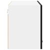 vidaXL Hanging Cabinet Riga Black Oak and White 80 x 31 x 40 cm