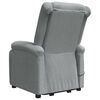 vidaXL Stand up Massage Chair Light Grey Fabric