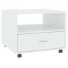 vidaXL Coffee Table | High gloss white | Engineered wood | 55x55x40 cm