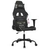 vidaXL Gaming Chair with Footrest Black and Camouflage Fabric