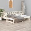 vidaXL Pull-out Day Bed without Mattress Solid Wood Pine 2x(90x190) cm
