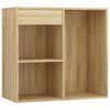 vidaXL Dressing Table Set with LED Sonoma Oak Engineered Wood