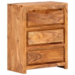 vidaXL Drawer Cabinet | Natural Solid Acacia Wood | Solid Acacia Wood