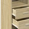 vidaXL Highboard Sonoma Oak 70x42.5x185 cm Engineered Wood