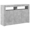 vidaXL Sideboard with LED Lights Concrete Grey 116x30x75 cm