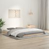vidaXL Bed Frame without Mattress 150x200 cm King Size King Size Solid Wood Pine