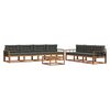 vidaXL Outdoor Sofa Set 8 pcs Natural and Anthracite