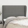 vidaXL Headboard with Ears Dark Grey 147 cm Fabric